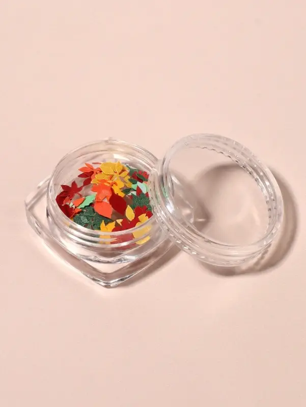 Фигурки для декора «Листья», объёмные, разноцветные