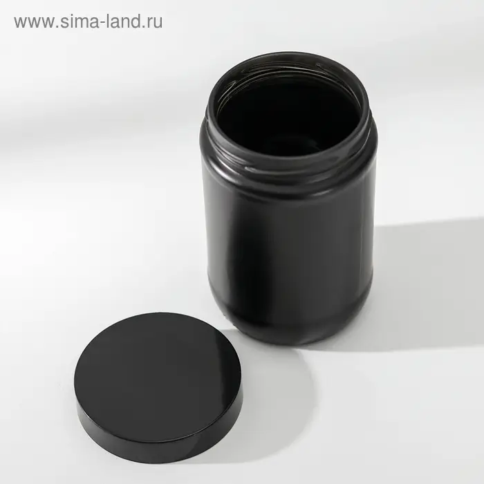 Банка стеклянная для сыпучих продуктов «Любовь на кухне», 660 мл, цвет чёрный Банка стеклянная для сыпучих продуктов «Любовь на кухне», 660 мл, цвет чёрный