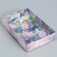 Кондитерская упаковка, коробка для макарун с пластиковой крышкой, &laquo;Подарок для тебя&raquo;, 18 х 12 х 3.5 см