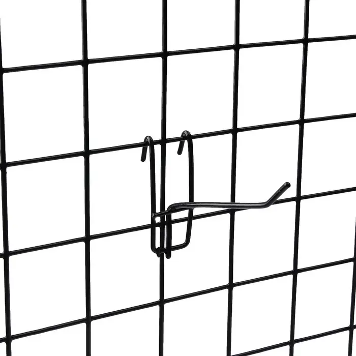 Крючок на сетку одинарный, d=3 мм, L=10 см, цвет чёрный Крючок на сетку одинарный, d=3 мм, L=10 см, цвет чёрный