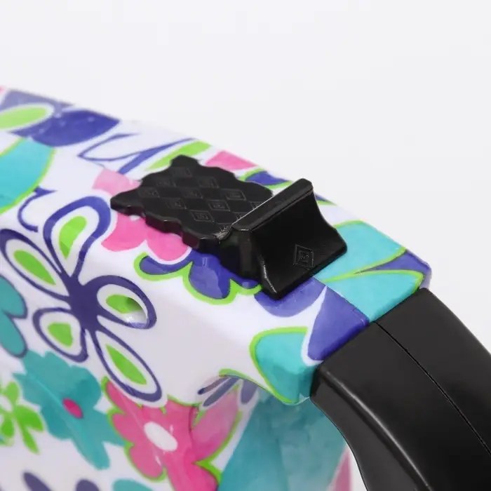 Рулетка, резиновая ручка, 5 м, до 15 кг, с поводком-лентой, разноцветная