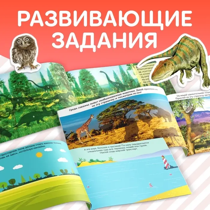 100 наклеек набор &laquo;Обучающие&raquo;, 4 шт. по 12 стр.
