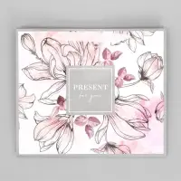 Пакет подарочный ламинированный, упаковка, &laquo;Present for you&raquo;, ML 27&times;23&times;11.5 см