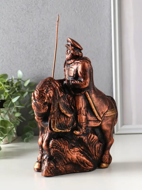 Фигура гипс &laquo;Казак на коне с пикой&raquo;, 25&times;19&times;11 см