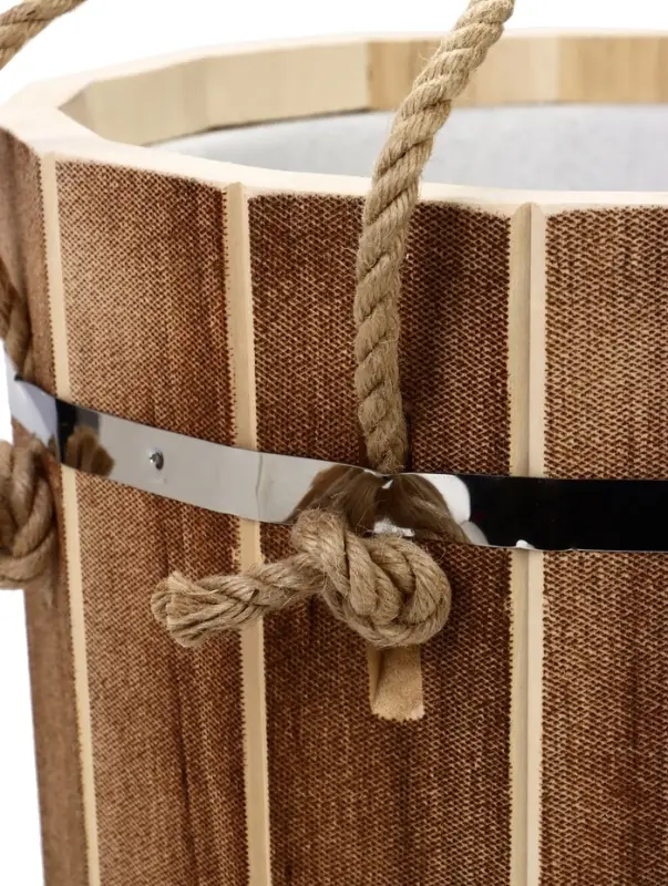 Ведро-запарник для бани и сауны &laquo;Добрыня&raquo;, 20 л, деревянное, пластмассовая вставка