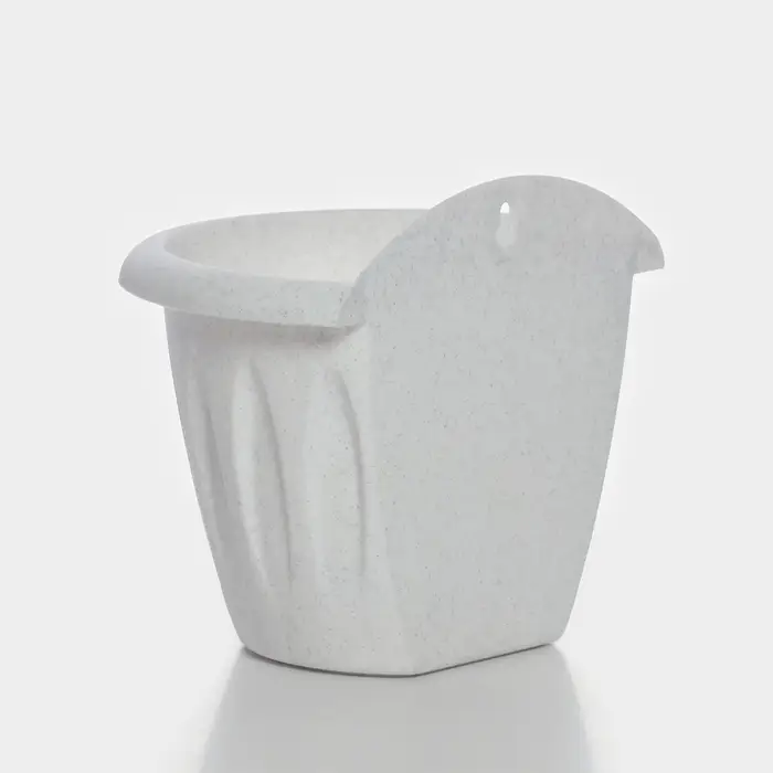 Кашпо настенное для цветов &laquo;Фелиция&raquo;, 1 л, d=16 см, мраморное