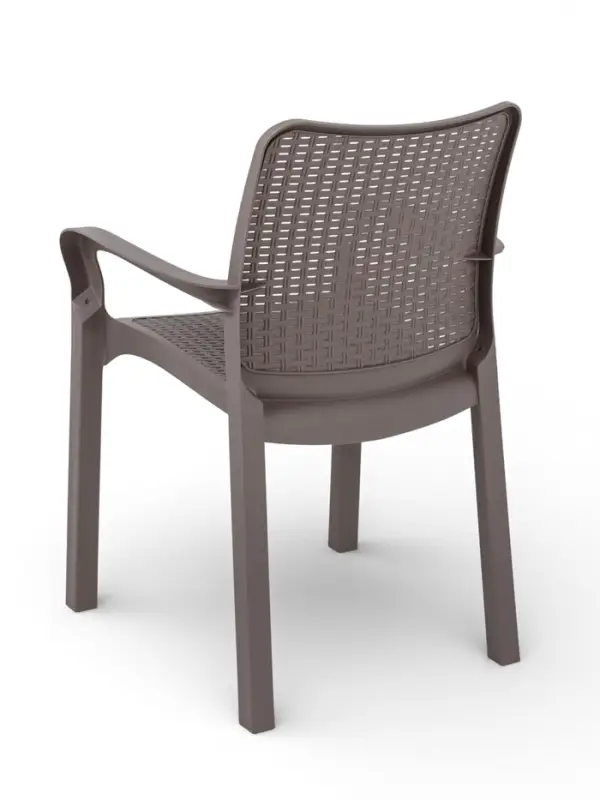 Стул садовый Rattan, 50.6&times;58&times;83.3 см, пластиковый, цвет французский платан