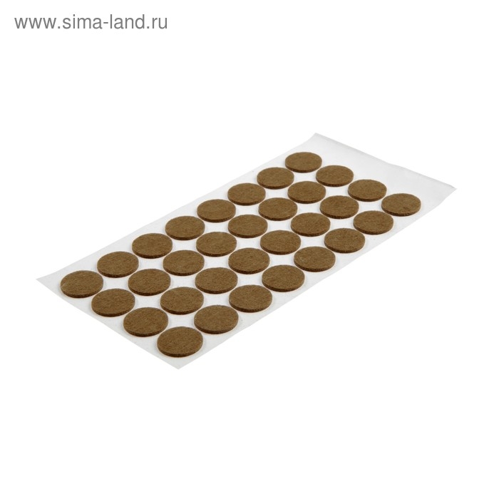 Подпятник войлочный d=24 мм, 32 шт., коричневый Подпятник войлочный d=24 мм, 32 шт., коричневый