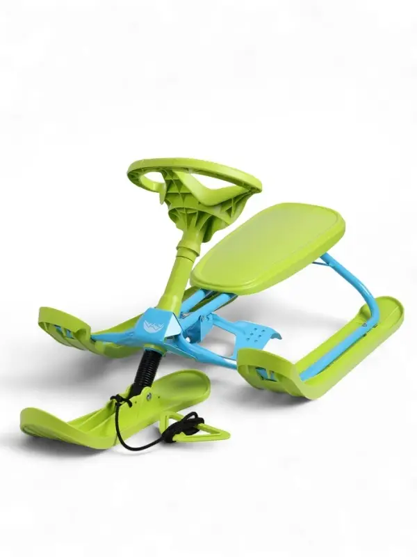 Снегокат, лимонный, голубой, ТСП/ГЛ Nika Kids Снегокат, лимонный, голубой, ТСП/ГЛ Nika Kids