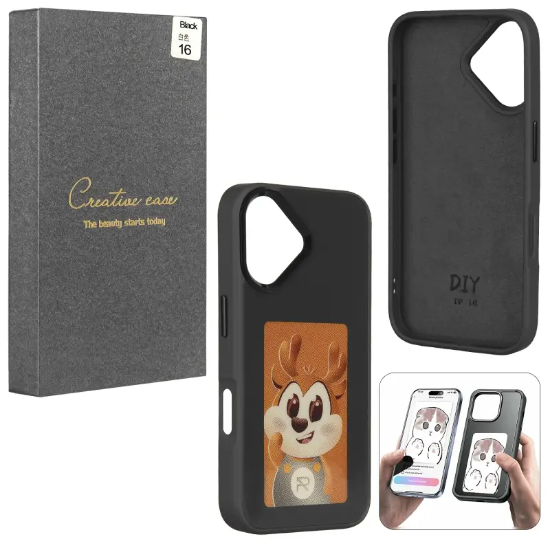 Чехол iPh 16 Black с проекцией Чехол iPh 16 Black с проекцией