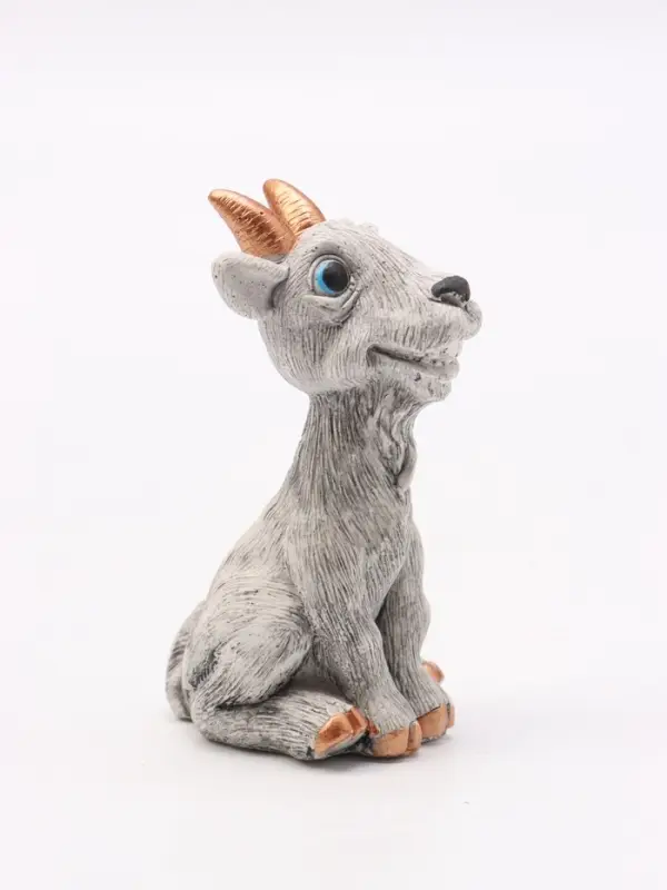 Фигурка декоративная &laquo;Козел Буян&raquo;, неокрашенный, 8&times;3&times;4 см, серая