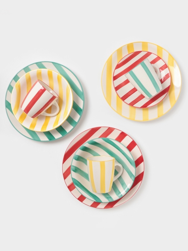 Тарелка Доляна "Райе" 26см, 26,5х3, цвет красный