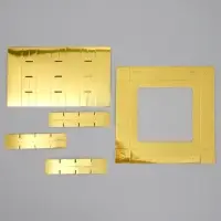 Коробка для конфет, кондитерская упаковка, 16 ячеек &laquo;Золотистая&raquo;, 18.9&times;18.9&times;3.8 см