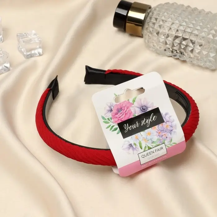 Ободок для волос  Ободок для волос "Сигрид" полосы диагональ, 1,2 см, микс