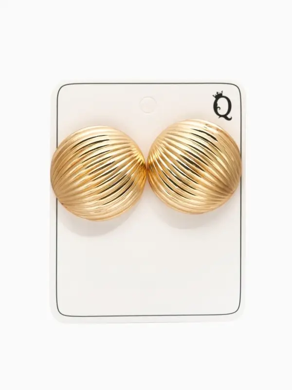 Серьги металл &laquo;Шар&raquo;, тренд, цвет золото