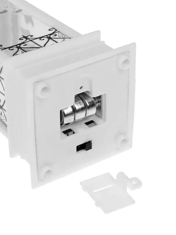 Светодиодная фигура &laquo;Камин с носками&raquo; 5.5&times;13&times;5.5 см, пластик, от батареек AG13&times;3, свечение тёплое белое