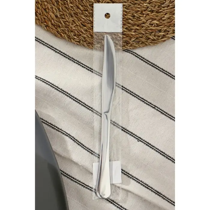 Нож столовый из нержавеющей стали Доляна «Таун», длина 22,5 см, цвет серебряный Нож столовый из нержавеющей стали Доляна «Таун», длина 22,5 см, цвет серебряный