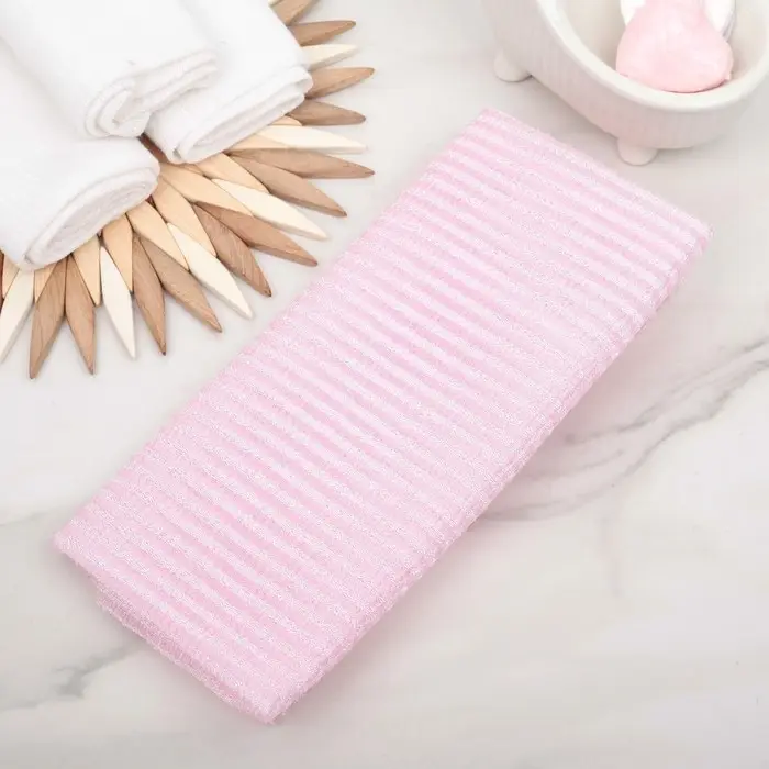 Мочалка для тела Доляна &laquo;Японская&raquo;, 90 см, в полоску, МИКС