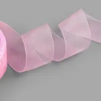 Лента капроновая, 40 мм, 20&plusmn;1 м, светло-розовая№04