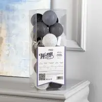 Гирлянда &laquo;Нить&raquo; 5 м с насадками &laquo;Клубки кофейные&raquo;, IP20, прозрачная нить, 20 LED, свечение белое, 220 В