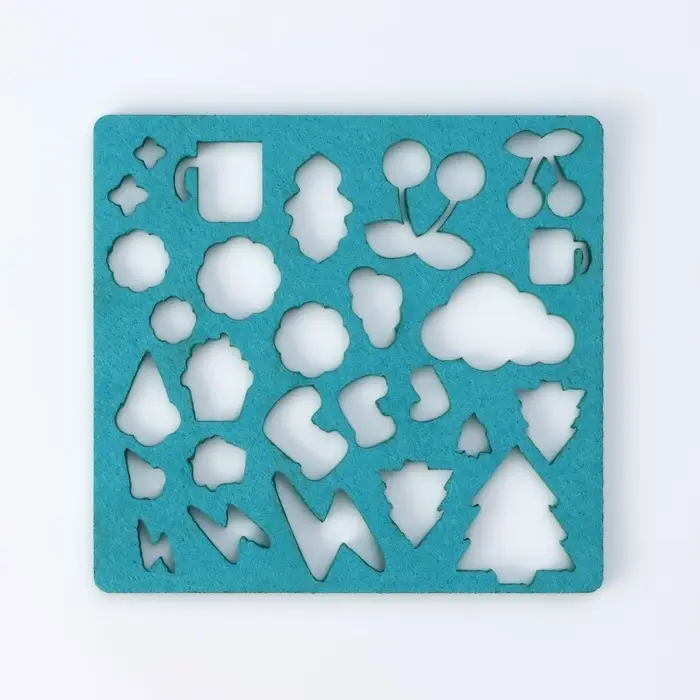 Валяние из шерсти. Набор трафаретов для валяния, 16&times;16 см, 7 шт.