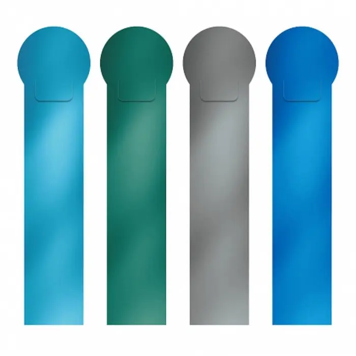 Набор из 4 пластиковых закладок ErichKrause Matt Ice Metallic, МИКС Набор из 4 пластиковых закладок ErichKrause Matt Ice Metallic, МИКС