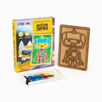 Картина пластилином &laquo;Робот&raquo;, 21&times;15 см, набор для творчества