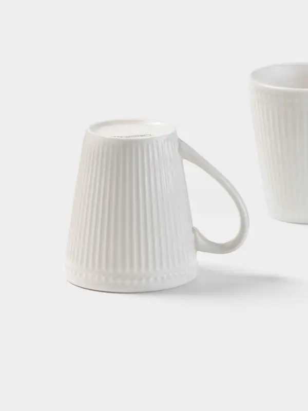 Набор кружек Magistro Edne, 300 мл, 2 шт., фарфор, белый