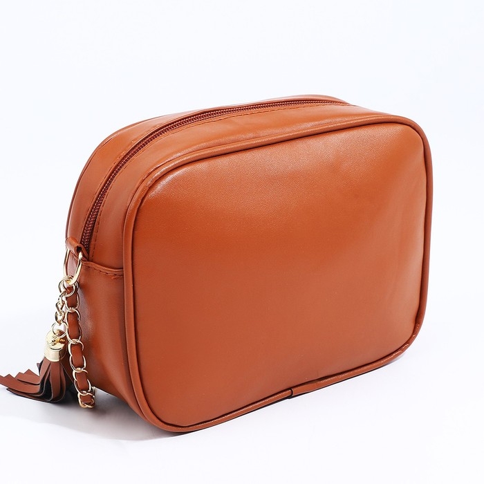 Сумка кросс-боди на молнии, цвет рыжий Сумка кросс-боди на молнии, цвет рыжий