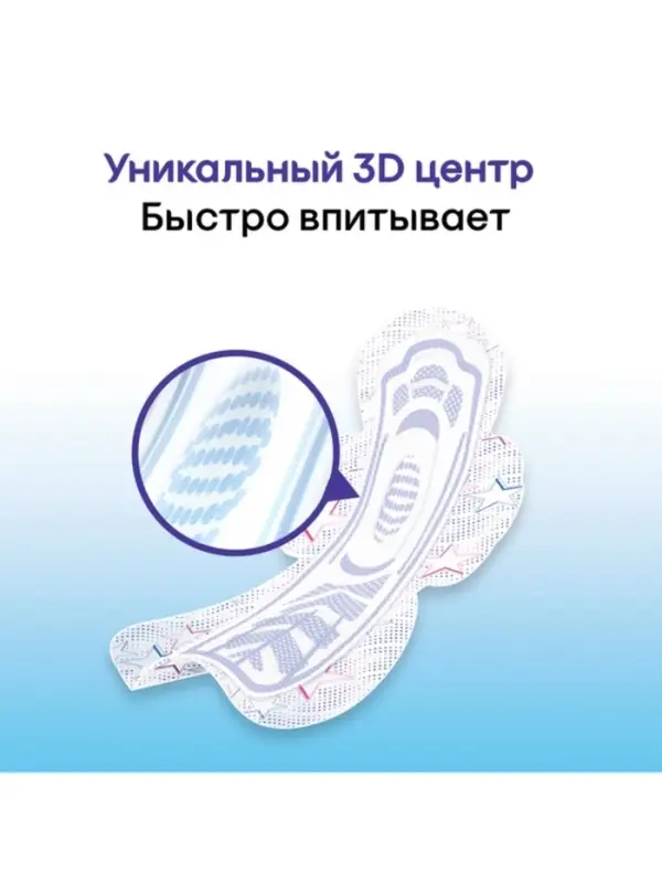 Прокладки ночные Kotex Night Ultra Soft & Dry, с крылышками, 7 шт.