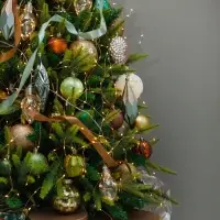 Гирлянда &laquo;Конский хвост&raquo; 10 нитей по 2 м, IP20, медная нить, 200 LED, свечение тёплое белое, 12 В