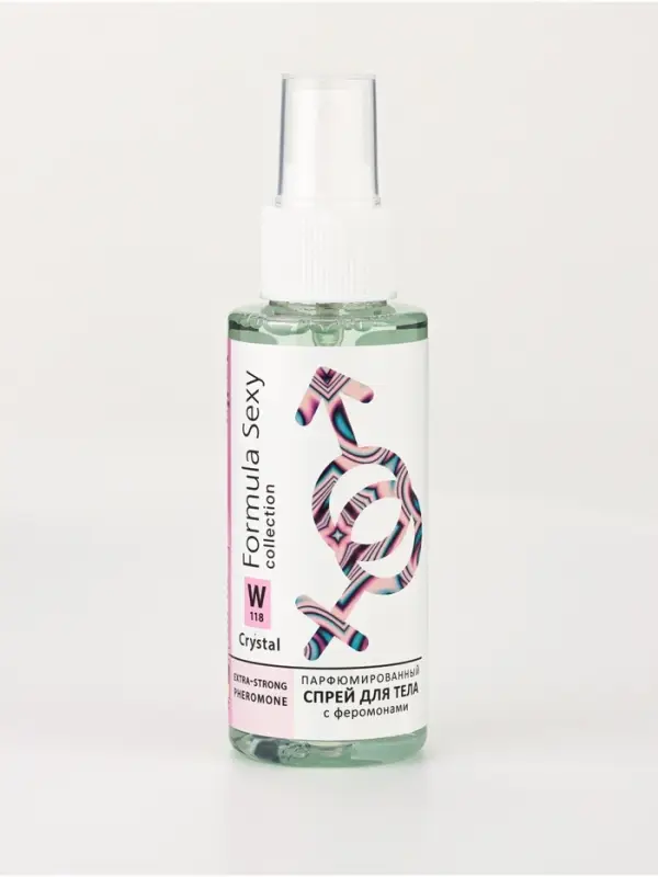 Мист парфюмированный спрей с феромонами для тела Formula Sexy Crystal W118, 100 мл