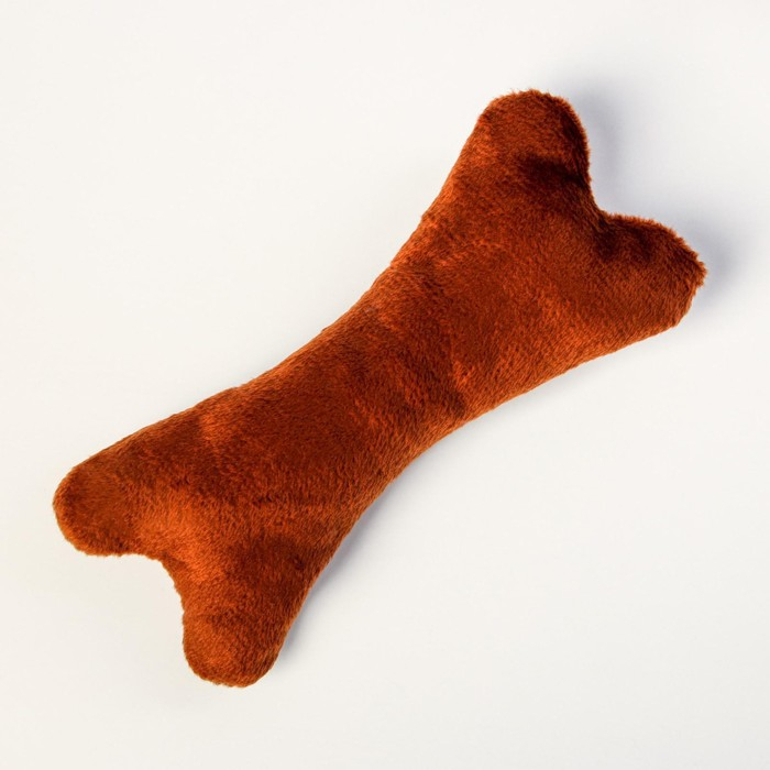 Лежанка с косточкой, 45х35х11 см, коричневая Лежанка с косточкой, 45х35х11 см, коричневая