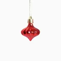 Ёлочные игрушки набор 33 шт. &laquo;Праздничный хоровод&raquo; 4 см, красный