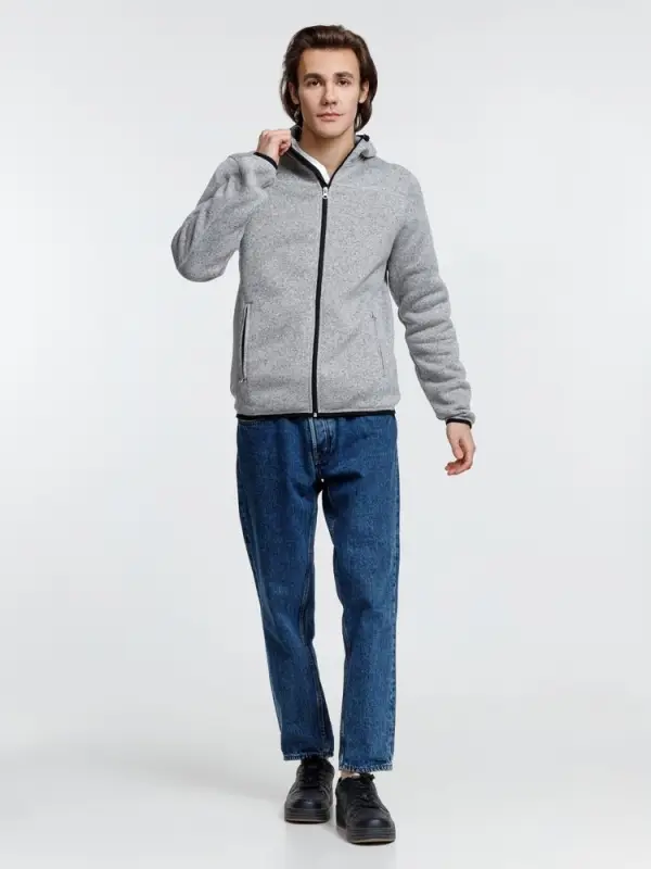 Куртка с капюшоном унисекс Gotland, серая, размер M Куртка с капюшоном унисекс Gotland, серая, размер M