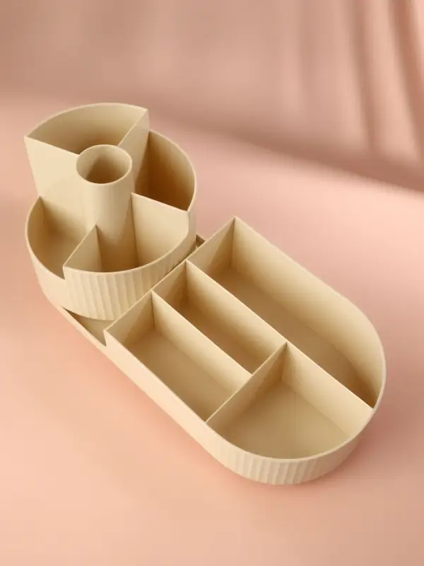 Органайзер для хранения &laquo;ELIS&raquo;, 9 секций, вращающийся, 34.5&times;14.7&times;14.3 см, бежевый