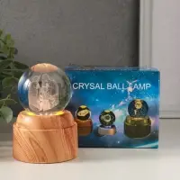 Сувенир стекло свет "Шар. Рождение" 6хLED шар d=6 см, крутится, USB 7х7х10 см Сувенир стекло свет "Шар. Рождение" 6хLED шар d=6 см, крутится, USB 7х7х10 см