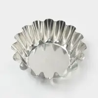 Форма для выпечки ромовой бабы, d=18.7 см, h=6.7 см, жесть, серебристая