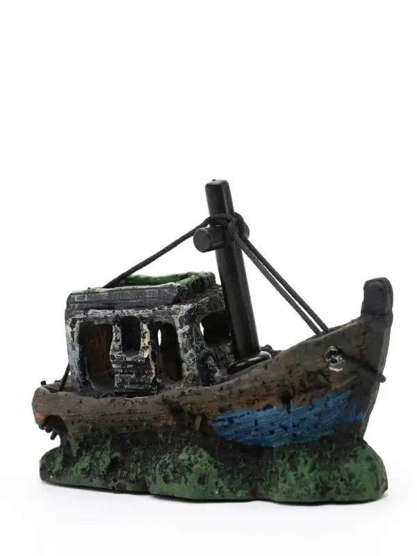 Декор для аквариума &laquo;Корабль с мачтой&raquo;, 12&times;5.5&times;9.5 см