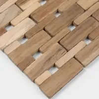 Коврик из тикового дерева, 40&times;30&times;0.7 см