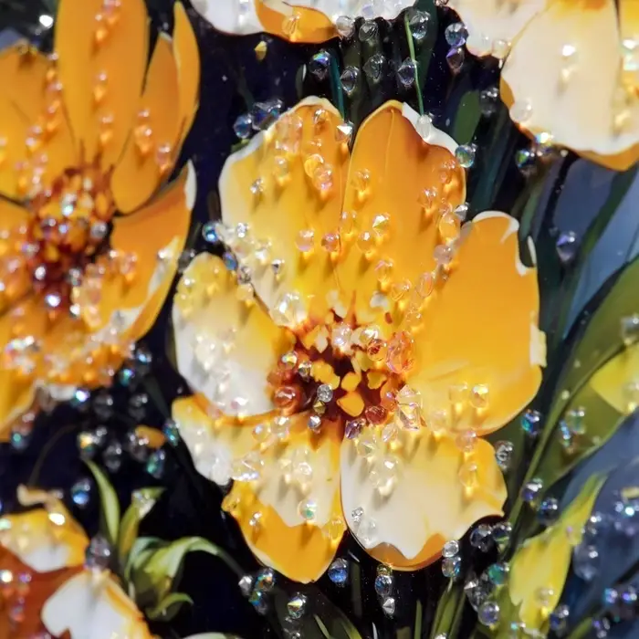 Картина акрил &laquo;Цветы элегия&raquo;, 60&times;39.5 см