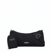 Сумка женская кросс-боди на молнии, 31&times;7&times;13 см, чёрная