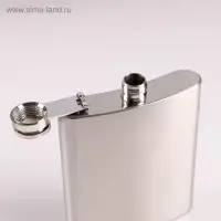 Фляжка Мастер К &laquo;Майор&raquo;, 210 мл, в чехле, подарочная, армейская, 7 oz, нержавеющая сталь, зелёная
