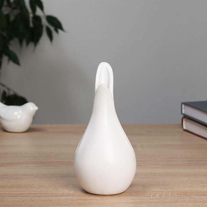 Ваза керамика настольная Ваза керамика настольная "Эллис" 17х8 см, белый