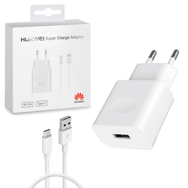 Сетевое зарядное устройство с кабелем USB на Type-C 9V 2A Huawei