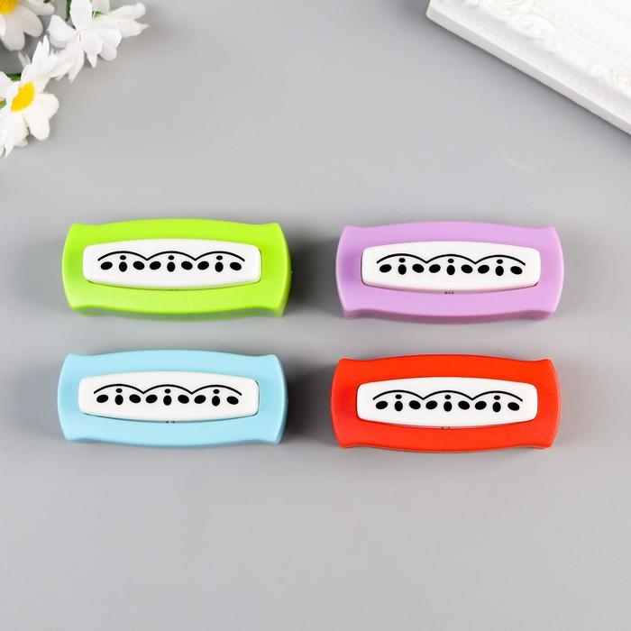 Дырокол фигурный для края Дырокол фигурный для края "Волна" длина рисунка 4,5 см 6,5х4х2,5 см МИКС