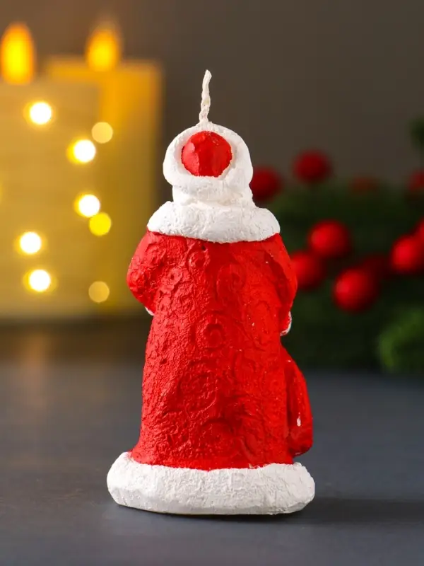 Свеча  Свеча "Дед Мороз" 45*88, красный