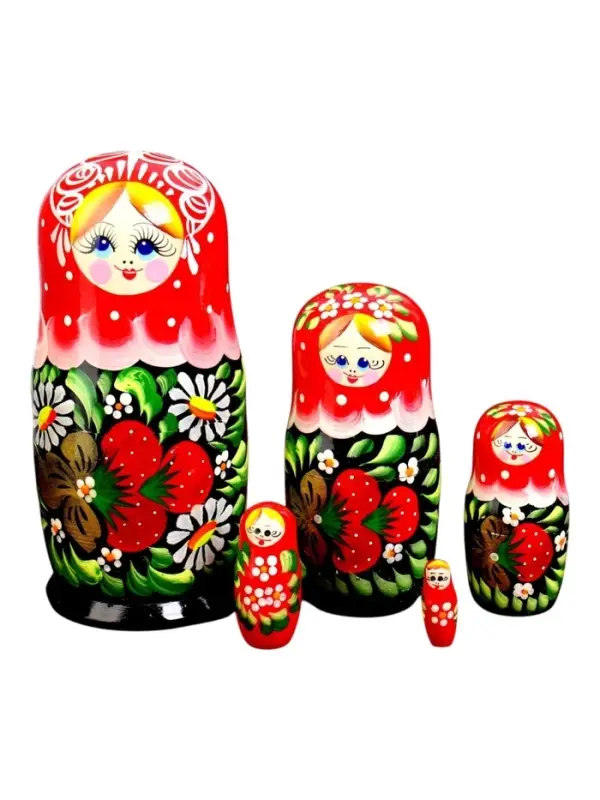 Матрёшка 5 в 1, расписная, МИКС