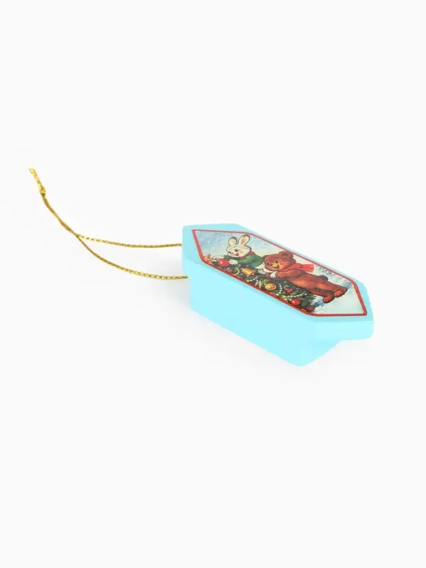 Елочная игрушка в форме конфетки &laquo;Праздничное настроение&raquo;, 7&times;2.5 см