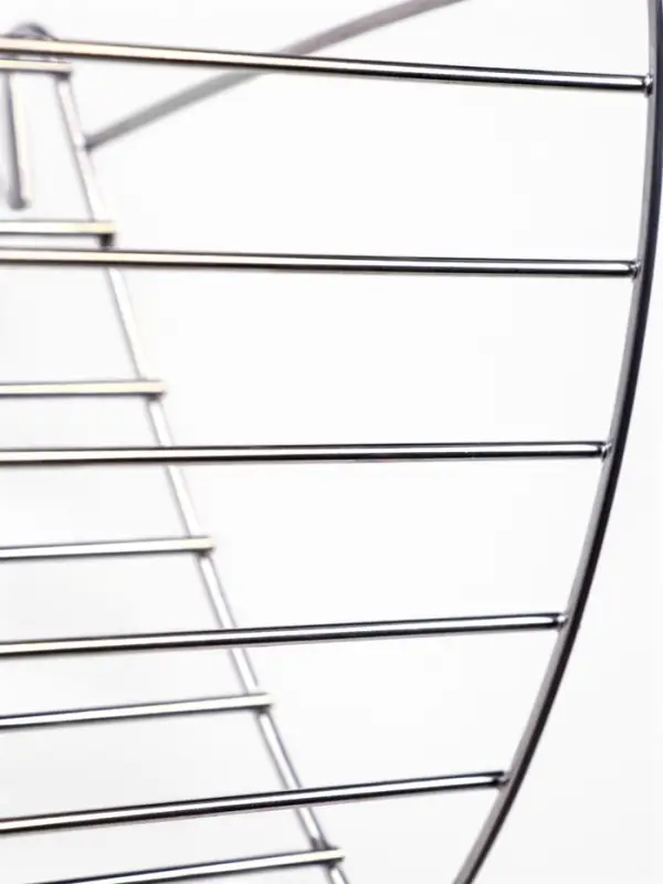 Кормушка для сена, 28&times;9&times;10 см, металл, серебристая